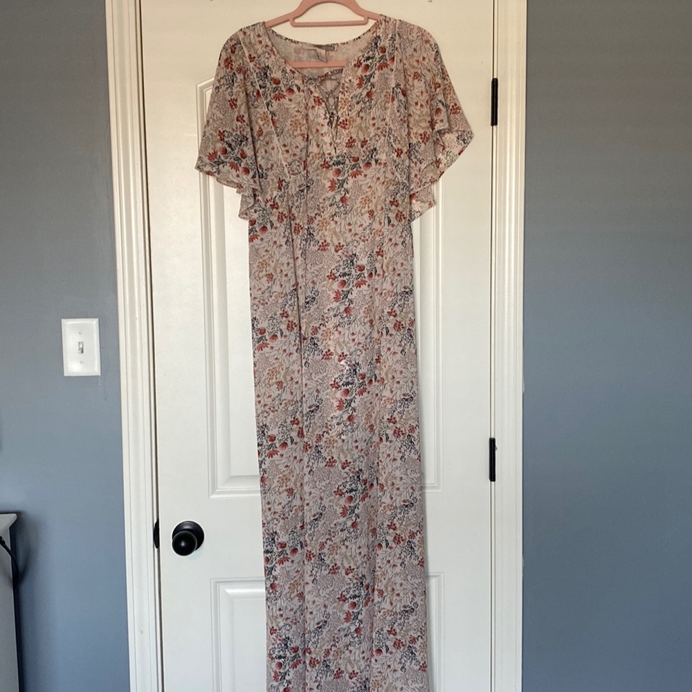 floral maxi dress